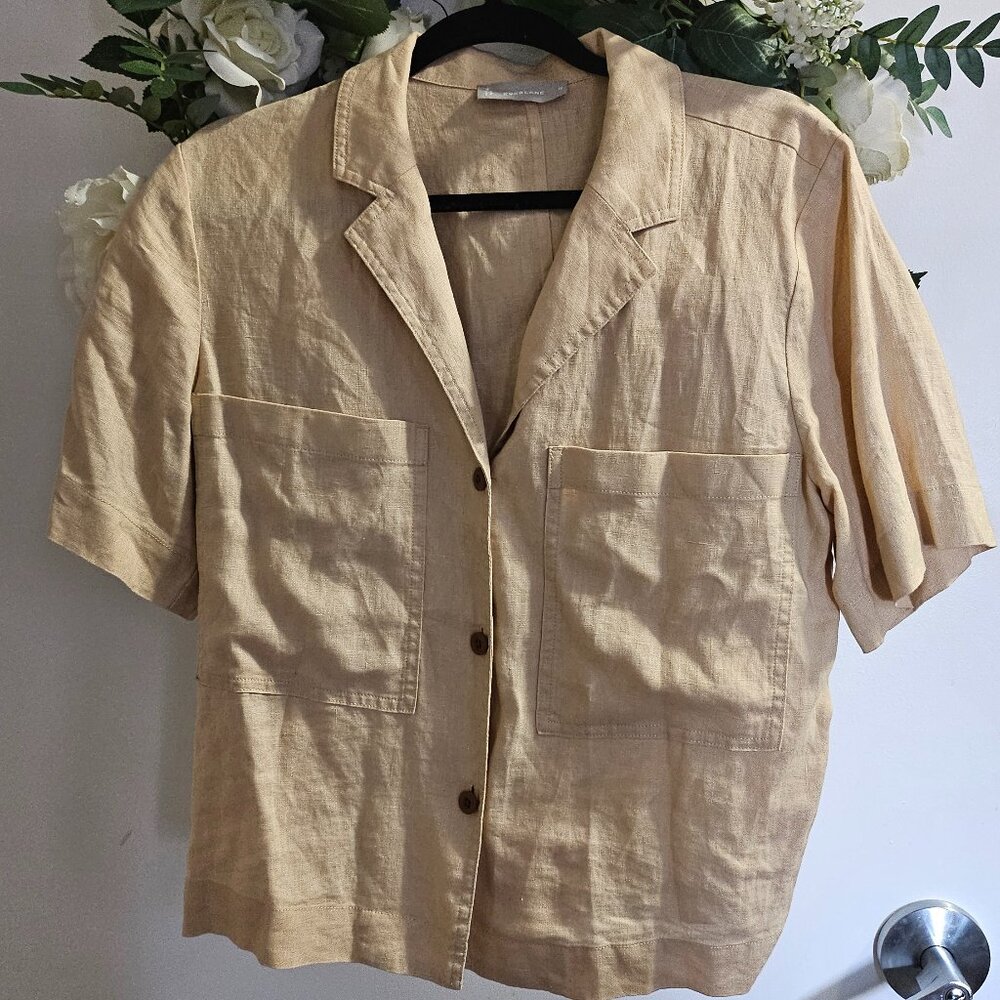 Everlane Boxy Camper Shirt - Beige (Medium)